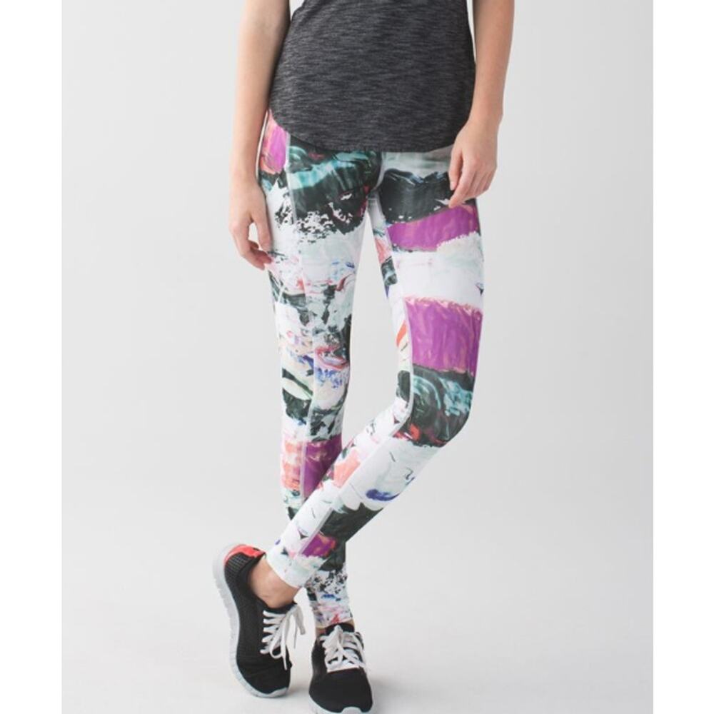 Lululemon Speed Tight 2 4 6 Pigment Wave Black Regal Plum